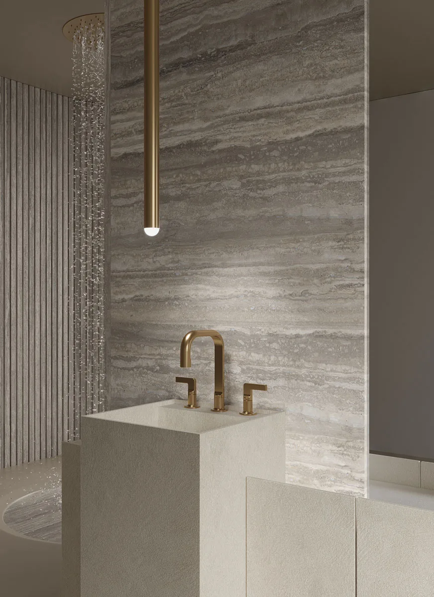 Travertino Trilogy banyo — Banyo ve duvar kaplama